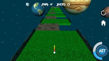 Mini Golf 3D en el Espacio Poster