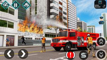 Fire Truck Games & Rescue Game capture d'écran 3
