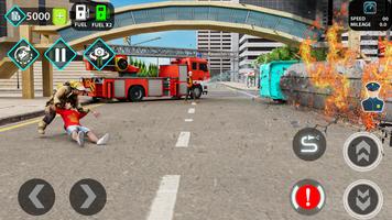 Fire Truck Games & Rescue Game capture d'écran 1