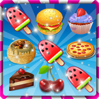 Food Match Cookie Rush Puzzle icône