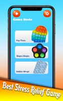 Bubbles Ouch Fidgets Toys Trading 3D الملصق