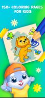 Baby coloring book for kids 2+ الملصق