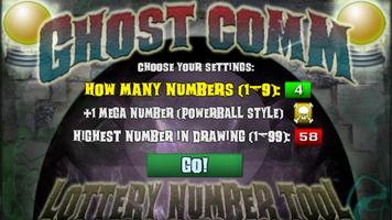 GHOST COMM - Lottery Numbers Plakat