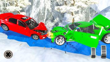 Snow Car Crash simulator ảnh chụp màn hình 2