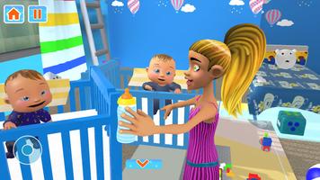 Newborn Twin Baby Care Game скриншот 1