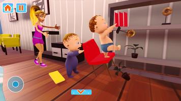 Newborn Twin Baby Care Game скриншот 2