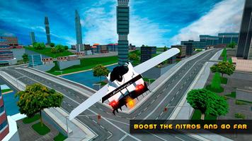 Flying Car Game driving 截图 1