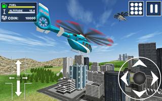 Helicopter Game Simulator 3D Affiche