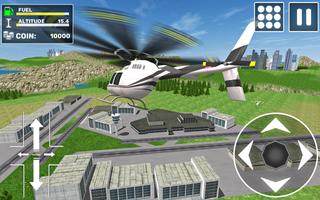 Helicopter Game Simulator 3D تصوير الشاشة 1