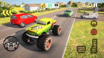 Monster Truck Game Simulator Affiche