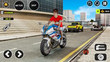 Motorcycle simulator offline-poster