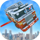 Flying Robot Fire Truck Game icône