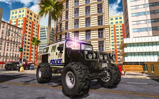 Police Truck Game Simulator Affiche