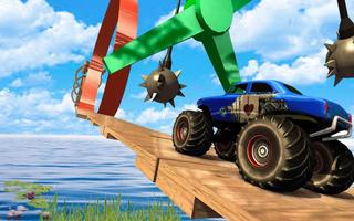 Real Monster Stunt Race Game captura de pantalla 3