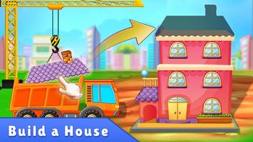 Kids Construction Vehicle Game постер