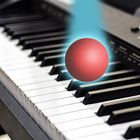 Piano bounce ball icon