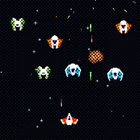 Retro space shooter biểu tượng