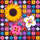 blossom match puzzle game icône