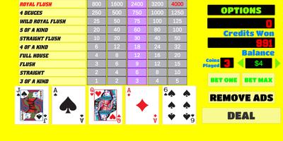 Deuces Wild - Video Poker Affiche