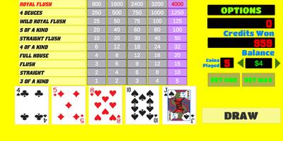 Deuces Wild - Video Poker capture d'écran 1