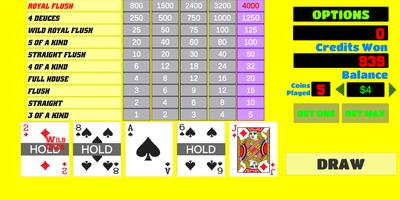 Deuces Wild - Video Poker capture d'écran 2