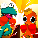 Rainbow Men Superhero Fight