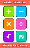 Math Games, Learn Add Multiply poster