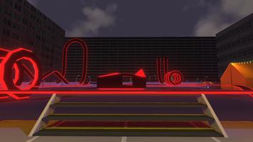 Neon Roller Coaster VR captura de pantalla 1