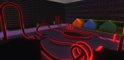 Neon Roller Coaster VR ảnh chụp màn hình 2