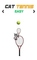 Cat Tennis Ball الملصق