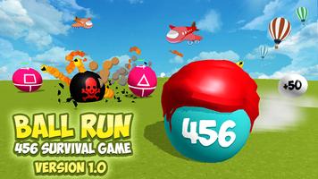 Red Ball Run 456 Survival Game Affiche