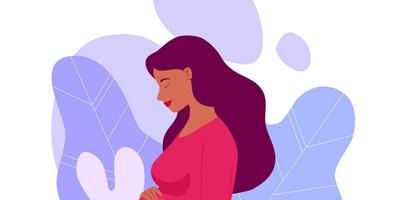 Pregnant Woman Hugs plakat
