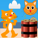 Gatito Playa Infantil contra Monstruos y Bombas APK