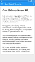 Cara Melacak Nomor HP Mudah screenshot 2