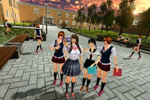 real High School Girl Simulator games اسکرین شاٹ 1
