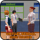 آیکون‌ Virtual school good teacher