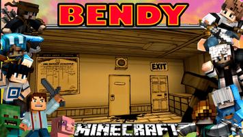 Bendy Game in Minecraft Mod Cartaz