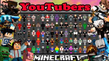 Youtubers + Bloggers MCPE MOD poster