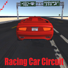 Circuit de voiture de course icône
