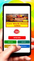 Get Well Soon SMS Text Message poster