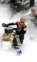 Snowmobile Race Wallpapers Affiche