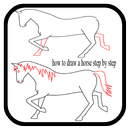 cara menggambar kuda selangkah demi selangkah APK