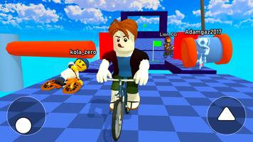 Obby bike: Parkour Adventure syot layar 1