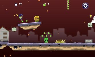Girl vs Zombie Run Game اسکرین شاٹ 1