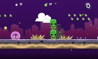 Girl vs Zombie Run Game اسکرین شاٹ 2