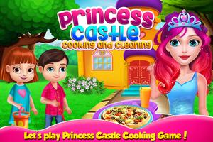 Princess cooking and cleaning Plakat
