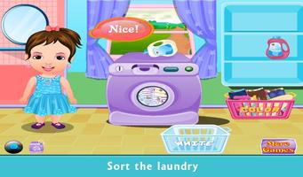 Washing and ironing kids clothing laundry day screenshot 1
