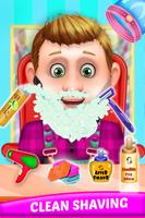 Boy Beard Shave Hair Care Game โปสเตอร์