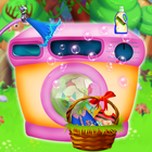Clothes washing game for girls icon