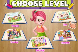 Little Girl Learning Day Story ポスター